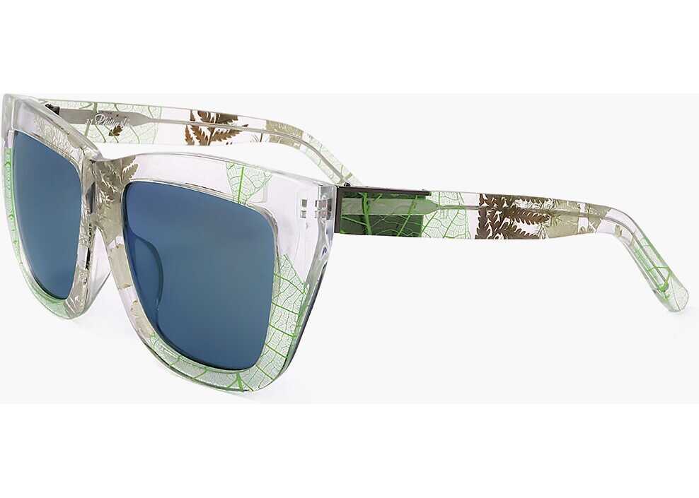 Ochelari de soare LINDA FARROW Phillip Lim Plant Patterned Wayfarer Sunglasses Multicolor Femei (BM 18098794) 2