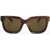 LINDA FARROW Phillip Lim Marble Effect Frame Wayfarer Sunglasses Brown