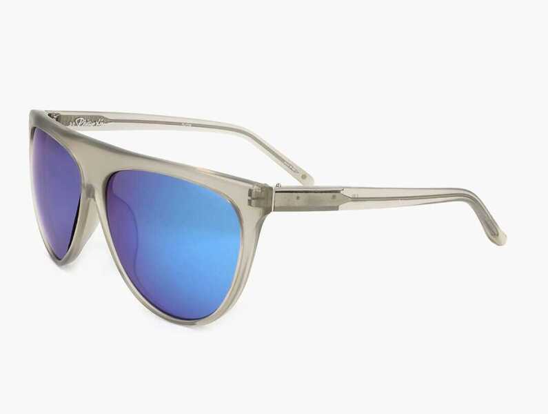 Ochelari de soare LINDA FARROW Phillip Lim Wayfarer Sunglasses With See Through Frame White Femei (BM 18098821) 2