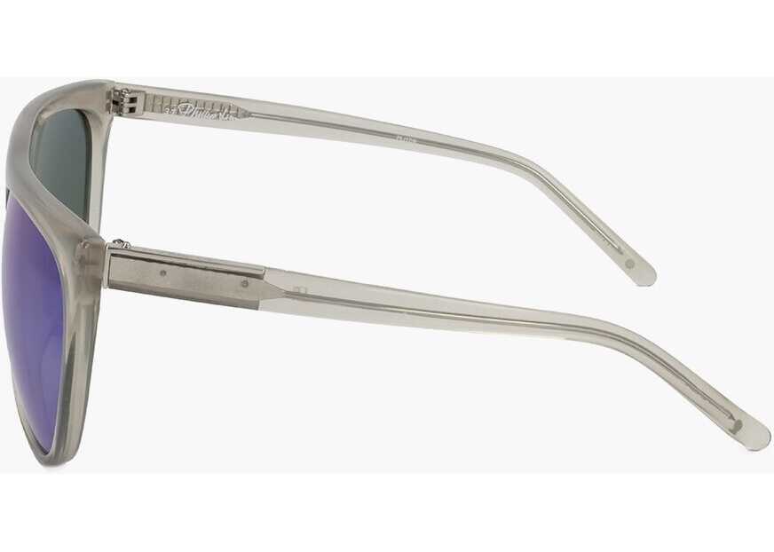 Ochelari de soare LINDA FARROW Phillip Lim Wayfarer Sunglasses With See Through Frame White Femei (BM 18098821) 3