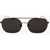 LINDA FARROW Ann Demeulemeester Aviator Sunglasses With Extra Slim Frame Black