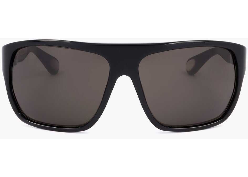 Ochelari de soare LINDA FARROW Ann Demeulemeester Shield Sunglasses With Plastic Frame Black Barbati (BM 18098830) 1