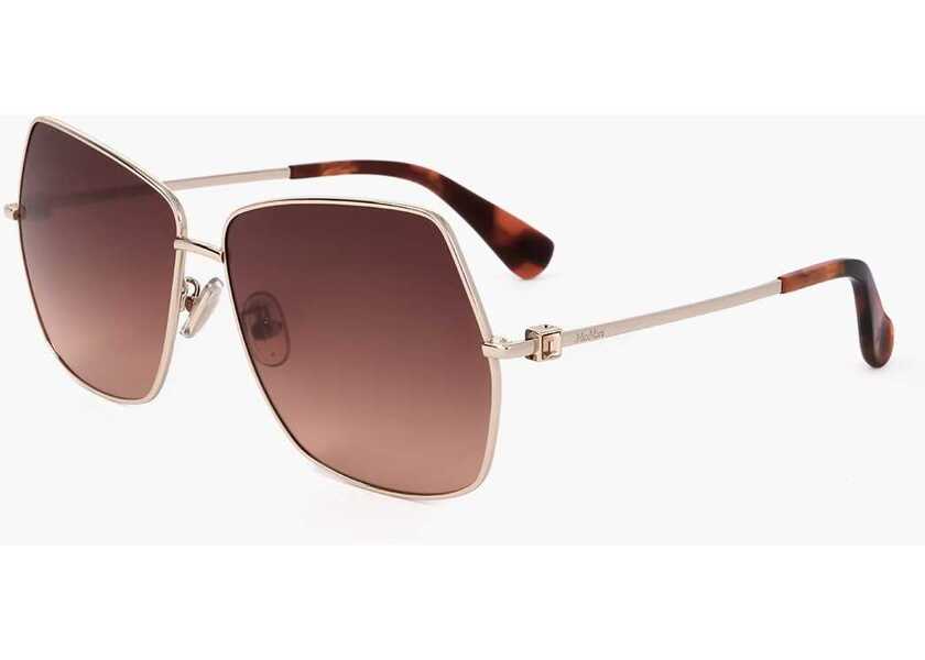 Ochelari de soare Max Mara Pentagonal Sunglasses With Gradient Lenses Brown Femei (BM 18098836) 2
