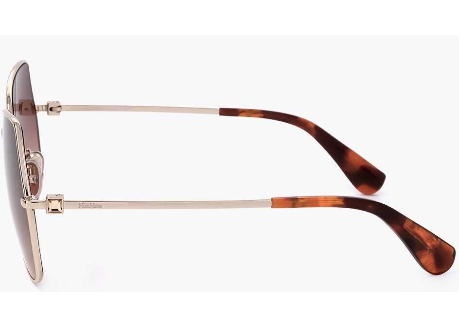 Ochelari de soare Max Mara Pentagonal Sunglasses With Gradient Lenses Brown Femei (BM 18098836) 3
