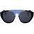 LINDA FARROW Kris Van Assche Aviator Sunglasses With Two-Tone Frame Black