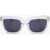 LINDA FARROW Phillip Lim Wayfarer Sunglasses With Transparent Frame White