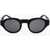 LINDA FARROW Dries Van Noten Pantos Sunglasses With Monochrome Lenses Black