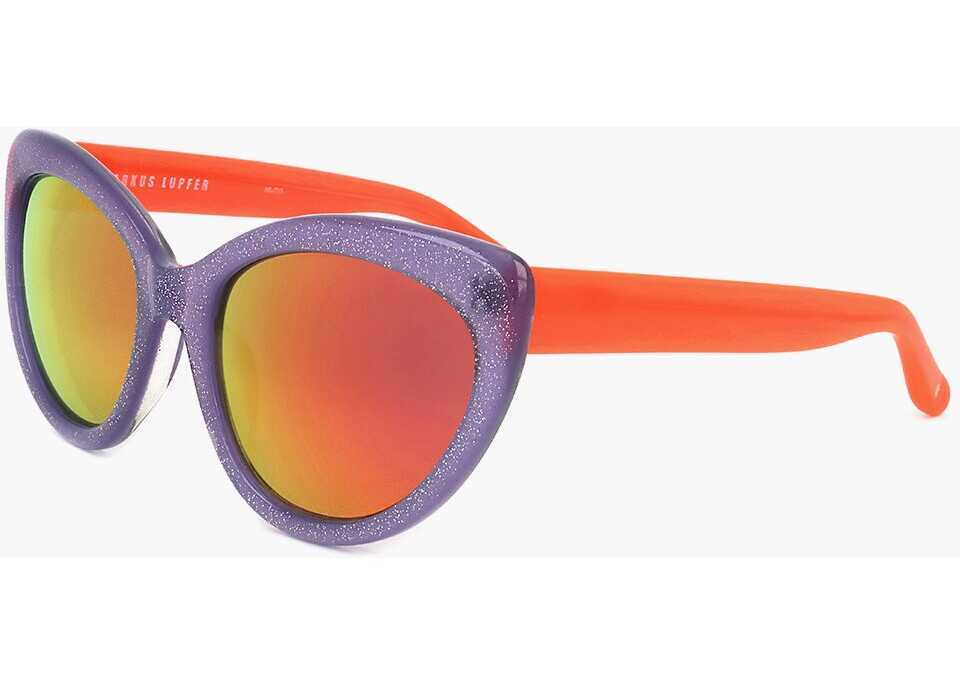 Ochelari de soare LINDA FARROW Markus Lupfer Wayfarer Sunglasses With Glittered Frame Pink Femei (BM 18099082) 2