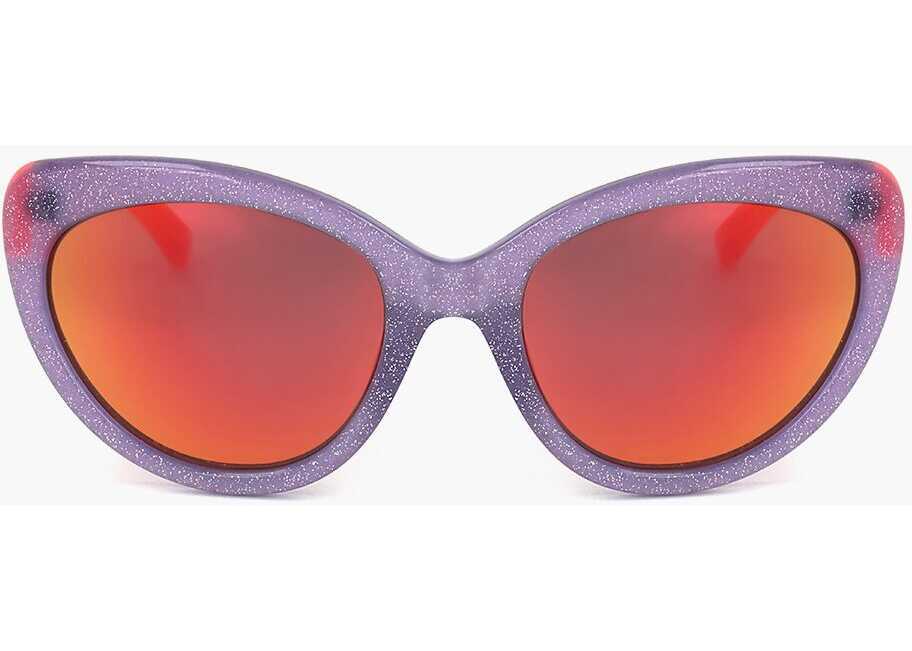 Ochelari de soare LINDA FARROW Markus Lupfer Wayfarer Sunglasses With Glittered Frame Pink Femei (BM 18099082) 1