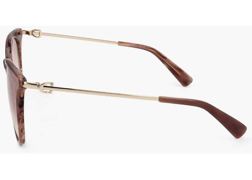 Ochelari de soare Longchamp Wayfarer Sunglasses With Marble Eeffect Frame Brown Femei (BM 18099085) 3