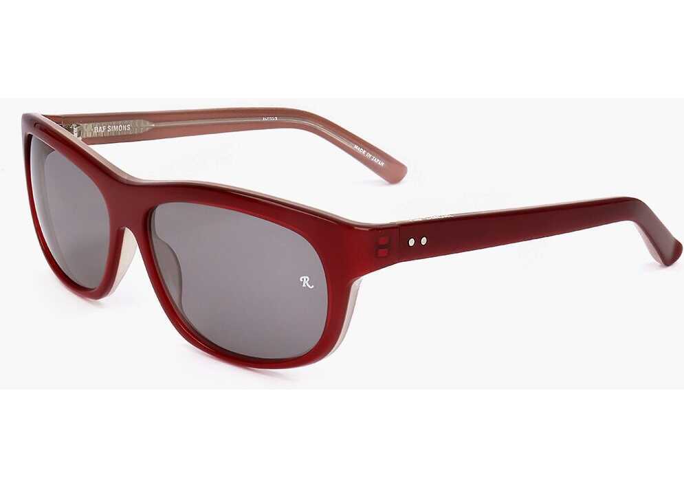 Ochelari de soare LINDA FARROW Raf Simons Wayfarer Sunglasses With Monochrome Lenses Red Femei (BM 18099094) 2