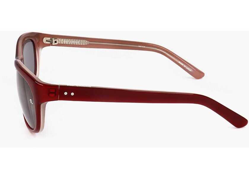 Ochelari de soare LINDA FARROW Raf Simons Wayfarer Sunglasses With Monochrome Lenses Red Femei (BM 18099094) 3