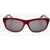 LINDA FARROW Raf Simons Wayfarer Sunglasses With Monochrome Lenses Red