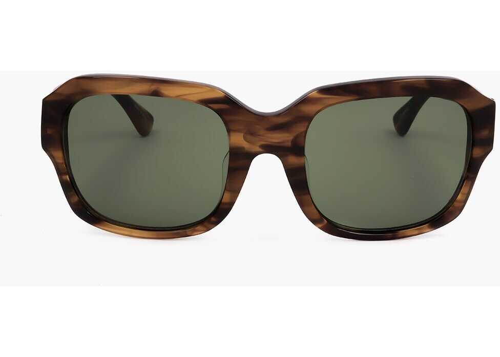 Ochelari de soare LINDA FARROW Dries Van Noten Tortoiseshell Sunglasses With Rectangular De Brown Femei (BM 18099100) 1