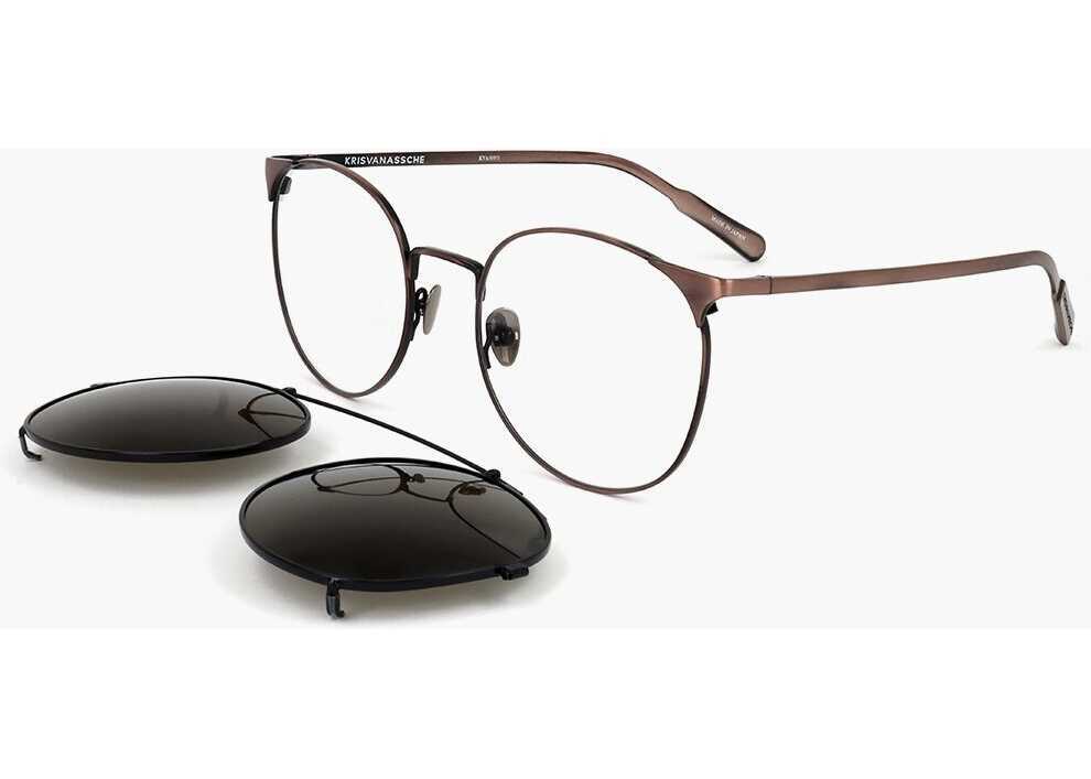 Ochelari de soare LINDA FARROW Kris Van Assche Wayfarer Sunglasses With Removable Mask Black Barbati (BM 18099115) 2