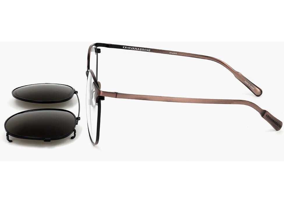 Ochelari de soare LINDA FARROW Kris Van Assche Wayfarer Sunglasses With Removable Mask Black Barbati (BM 18099115) 3