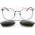 LINDA FARROW Kris Van Assche Wayfarer Sunglasses With Removable Mask Black