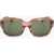 LINDA FARROW Dries Van Noten Rectangular Sunglasses With Marble Effect Fr Beige
