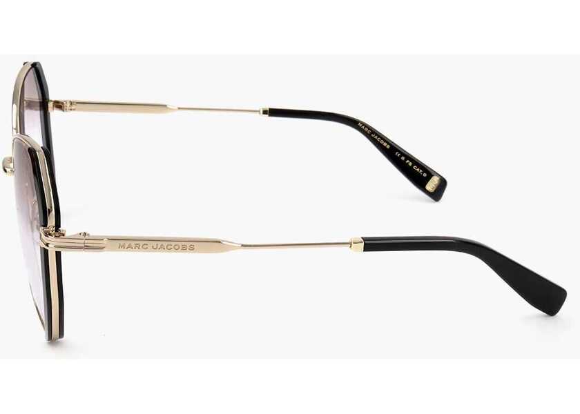 Ochelari de soare Marc Jacobs Runaway Pentagonal Sunglasses With Gradient Lenses Black Femei (BM 18099127) 3