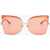 LINDA FARROW No 21 Butterfly Sunglasses With Metal Frame Pink
