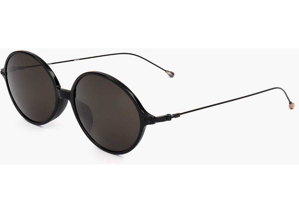 Ochelari de soare LINDA FARROW Ann Demeulemeester Oval Sunglasses With Metal Rods Black Femei (BM 18099133) 2
