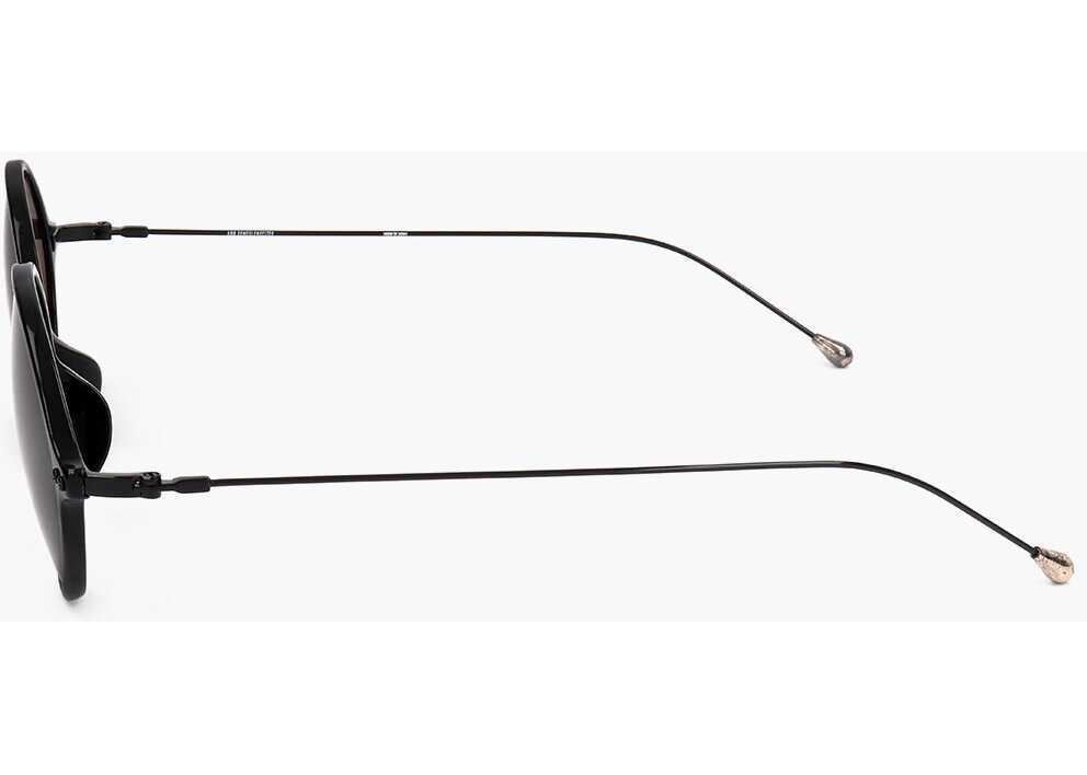 Ochelari de soare LINDA FARROW Ann Demeulemeester Oval Sunglasses With Metal Rods Black Femei (BM 18099133) 3