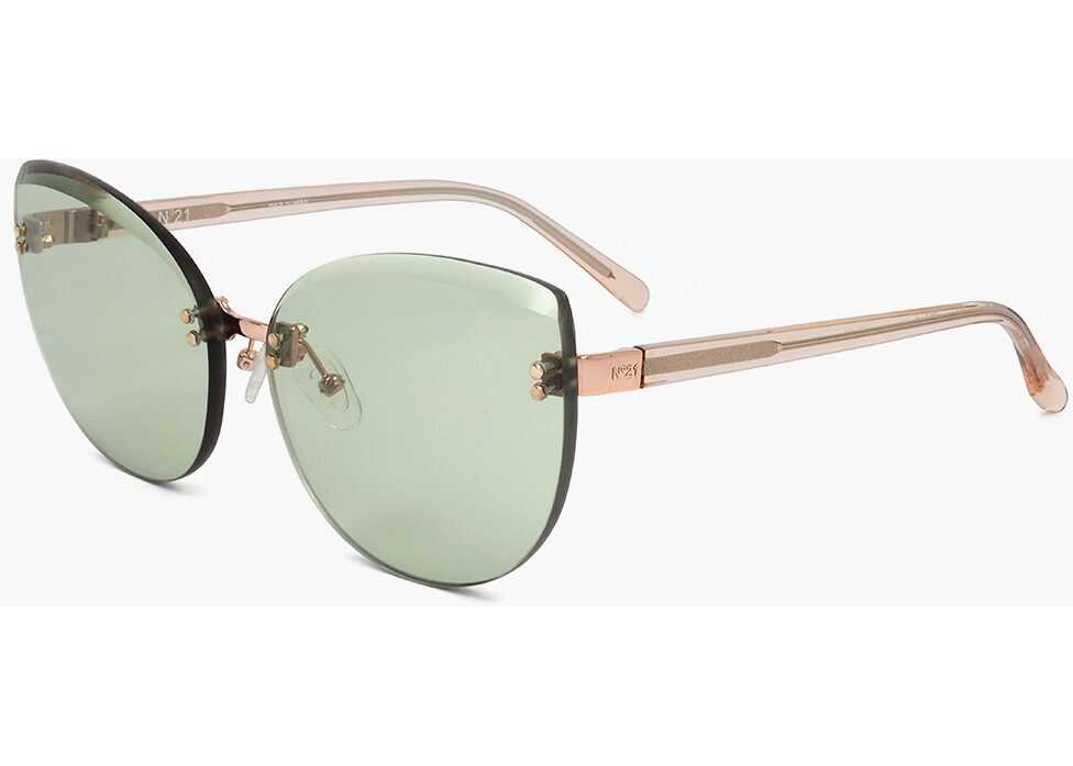 Ochelari de soare LINDA FARROW No 21 Cat-Eye Sunglasses With Full-Lens Design Green Femei (BM 18099139) 2