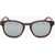 LINDA FARROW Phillip Lim Wayfarer Sunglasses With Wood Effect Frame Brown