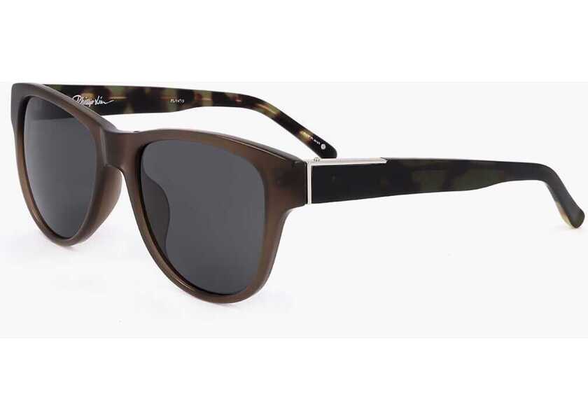 Ochelari de soare LINDA FARROW Phillip Lim Tortoiseshell Detailed Wayfarer Sunglasses Brown Barbati (BM 18099145) 2