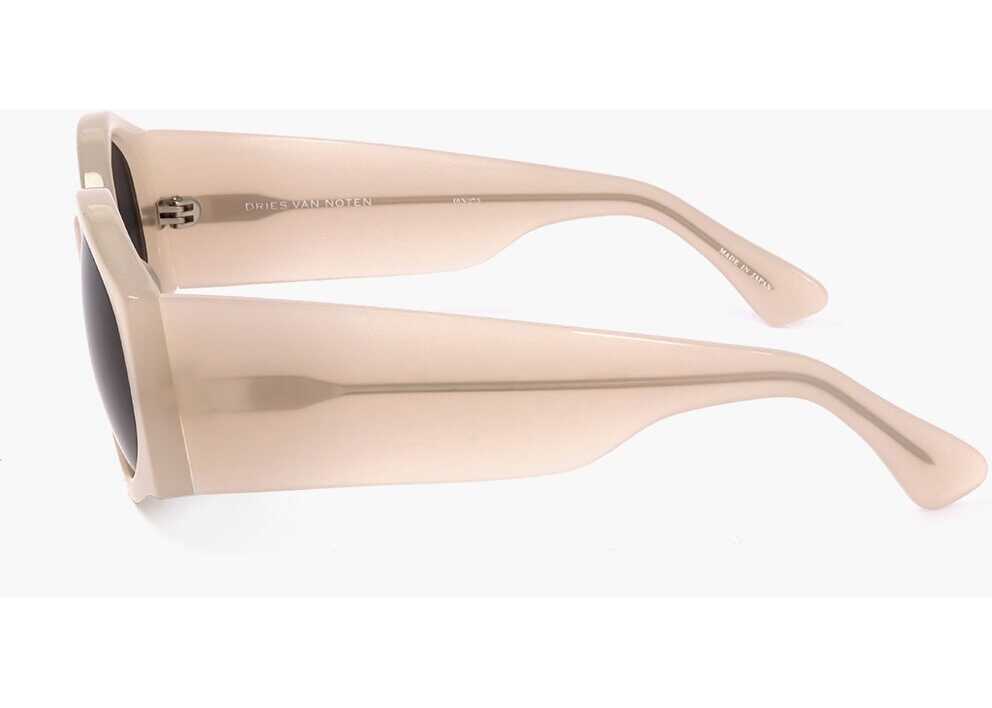 Ochelari de soare LINDA FARROW Dries Van Noten Sunglasses With Thick Rods Pink Femei (BM 18099148) 3