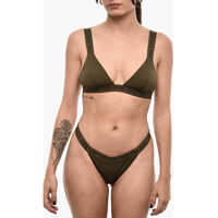 Sutiene All-Over Logo Solid Color Icon Triangle Bikini Top Femei