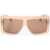 Marc Jacobs Runaway Straight Bridge Sunglasses With Matte Frame Pink
