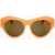 LINDA FARROW Dries Van Noten Sunglasses With See Through Frame Orange