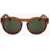 LINDA FARROW Dries Van Noten Pantos Sunglasses With Dark Lenses Brown