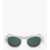 LINDA FARROW Dries Van Noten Oval Sunglasses With See Through Frame White