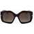 Marc Jacobs Runaway Rectangular Sunglasses With Gradient Lenses Brown