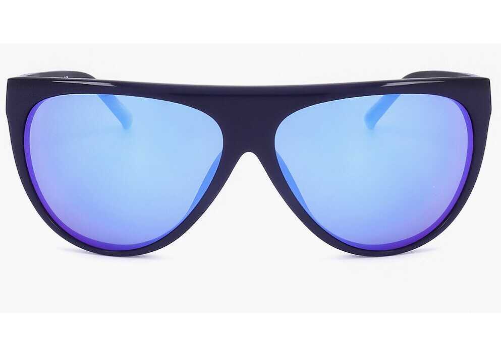Ochelari de soare LINDA FARROW Phillip Lim Wayfarer Sunglasses With Slim Frame Blue Femei (BM 18099688) 1