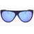 LINDA FARROW Phillip Lim Wayfarer Sunglasses With Slim Frame Blue