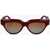 Victoria Beckham Cat-Eye Sunglasses With Gradient Lenses Burgundy