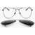 LINDA FARROW Kris Van Assche Aviator Sunglasses With Removable Mask Black