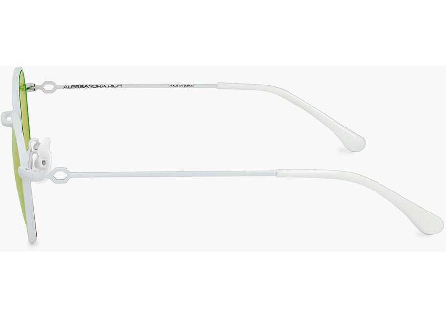 Ochelari de soare LINDA FARROW Alessandra Rich Pantos Sunglasses With Neon Lenses Yellow Femei (BM 18099712) 3