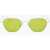LINDA FARROW Alessandra Rich Pantos Sunglasses With Neon Lenses Yellow