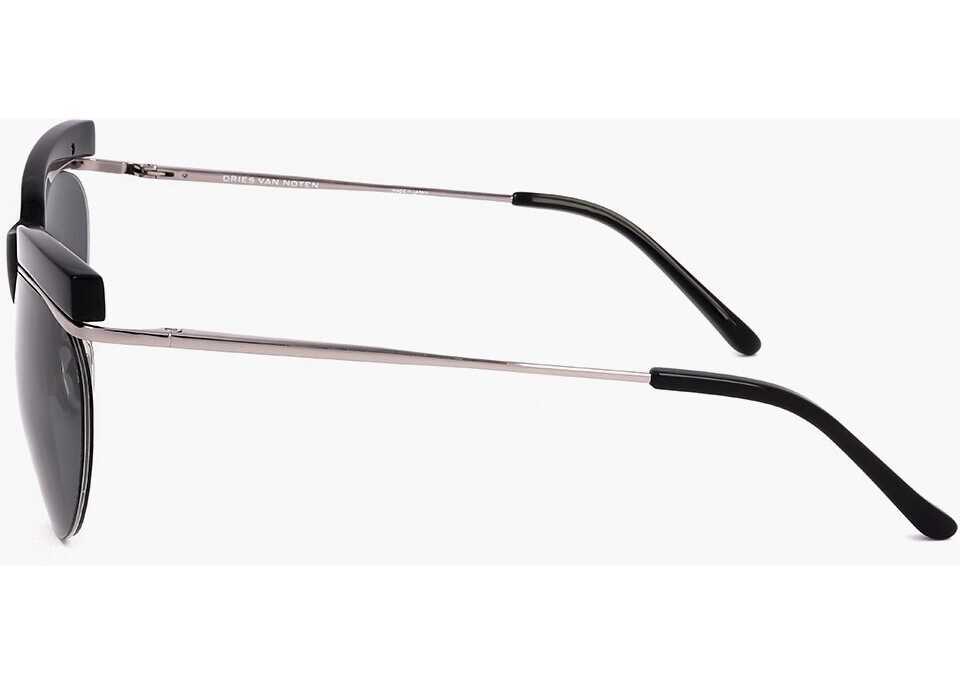 Ochelari de soare LINDA FARROW Dries Van Noten Clubmaster Sunglasses With V-Shaped Bridge Black Femei (BM 18099718) 3