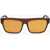 LINDA FARROW Phillip Lim Wayfarer Sunglasses Wiith Straight Bridge Brown