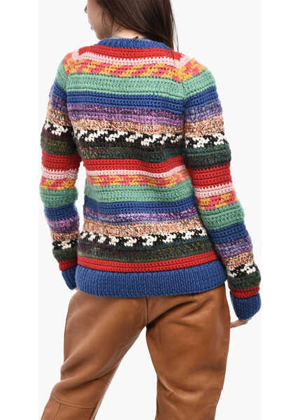 Pulovere casual DSQUARED2 Multicolor Virgin Wool Blend Crew-Neck Sweatshirt Multicolor Femei (BM 18099724) 2