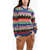 DSQUARED2 Multicolor Virgin Wool Blend Crew-Neck Sweatshirt Multicolor