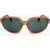 LINDA FARROW Dries Van Noten Cat-Eye Sunglasses With Transparent Frame Orange