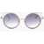 LINDA FARROW Matthew Williamson Cat-Eye Sunglasses Wiith Round Lenses White