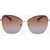 Longchamp Pentagonal Sunglasses With Gradient Lenses Brown