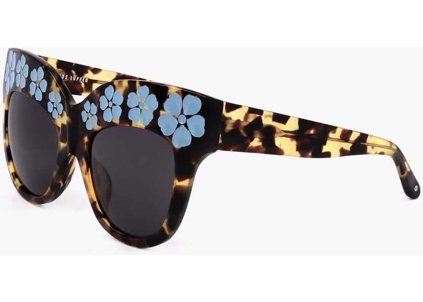 Ochelari de soare LINDA FARROW Markus Lupfer Tortoiseshell Butterfly Sunglasses Brown Femei (BM 18099754) 2